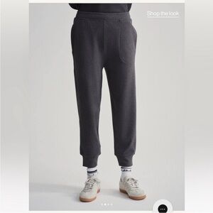 Varley Brushed Rib Slim Cuff Pant 25" Black Marl